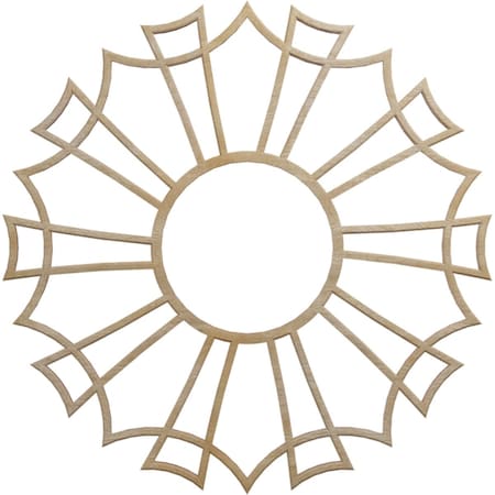 Ekena Millwork Augustus Wood Fretwork Pierced Ceiling Medallion, Birch, 20"OD x 7"ID x 3/8"T CMWP20X20X0375AUBI